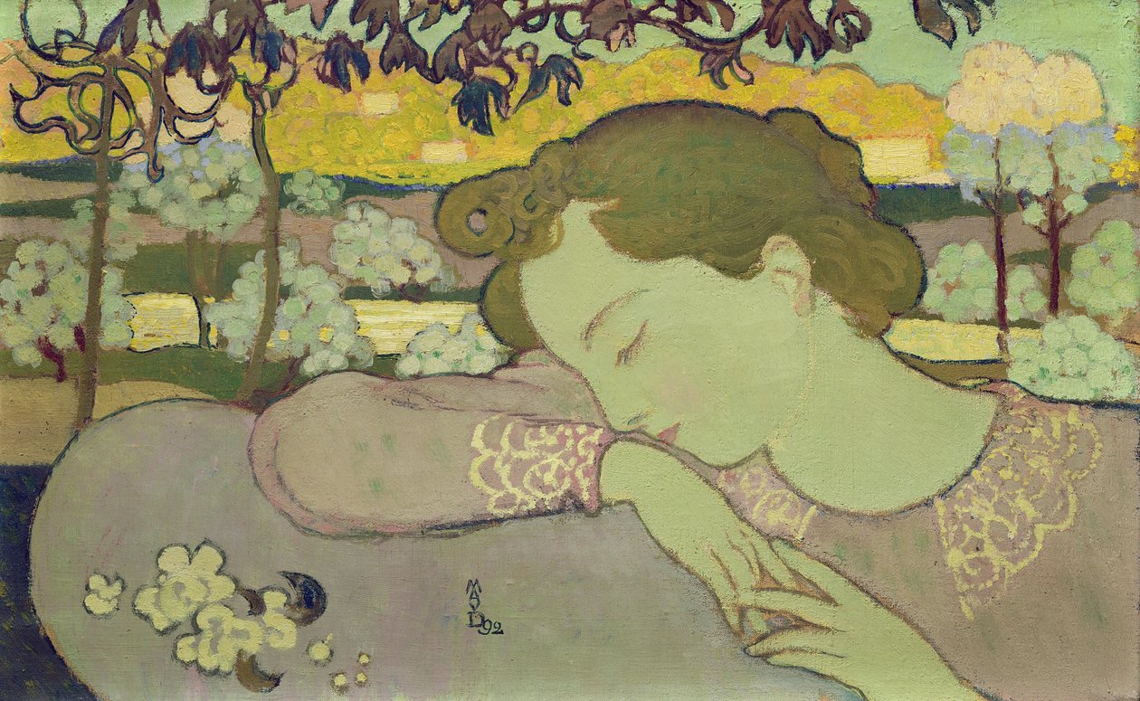 Alvó nő, 1892 alkotó: Maurice Denis