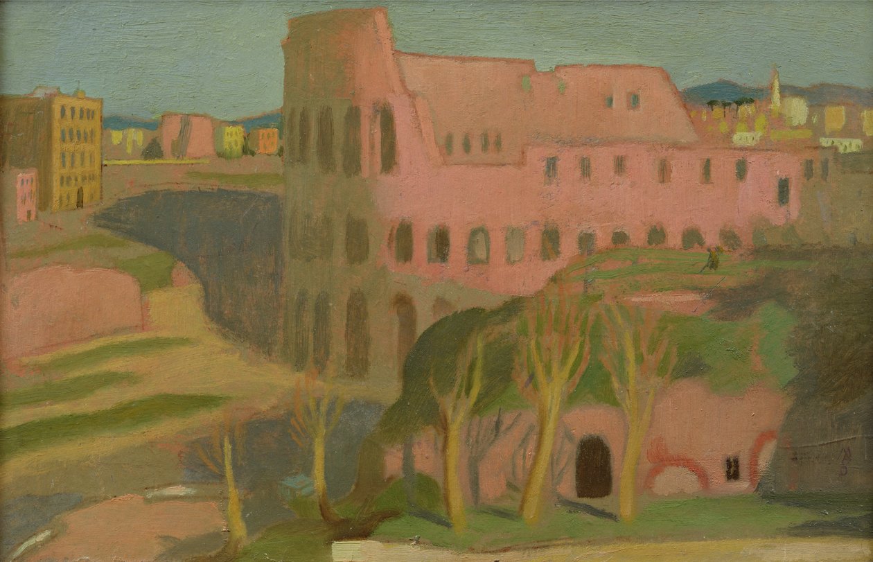 A Colosseum, 1898 körül (olaj, kártya) alkotó: Maurice Denis