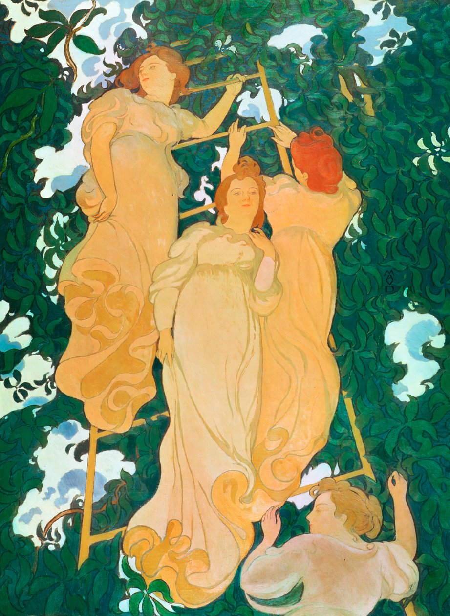 A létra a lombozatban, 1892 alkotó: Maurice Denis