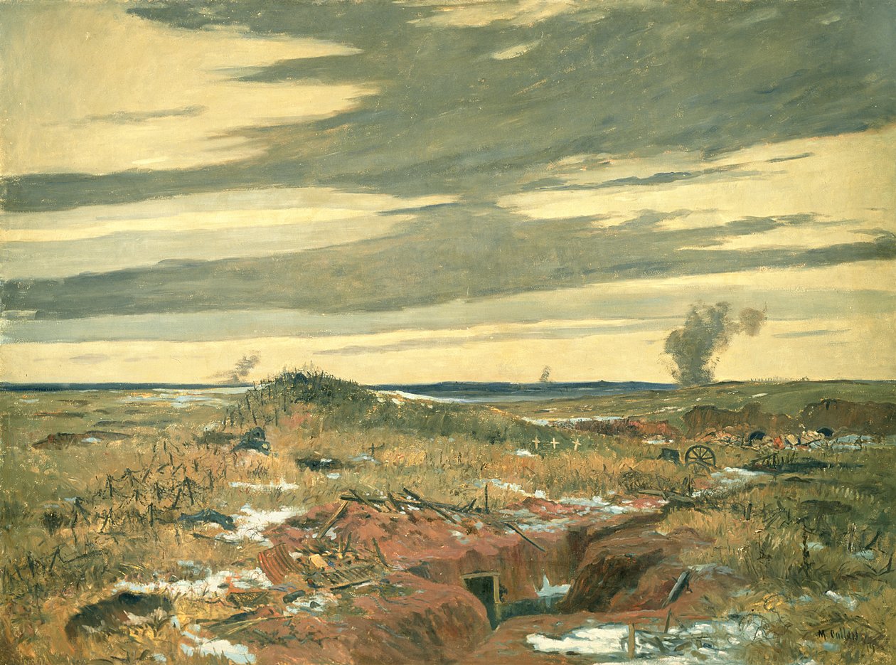 No Mans Land wc papíron alkotó: Maurice Galbraith Cullen