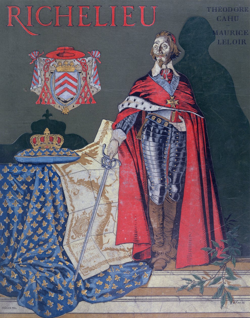 Borítóillusztráció: Theodore Camu "Armand-Jean du Plessis élete, Richelieu bíboros élete" (1585-1642), 1910 alkotó: Maurice Leloir