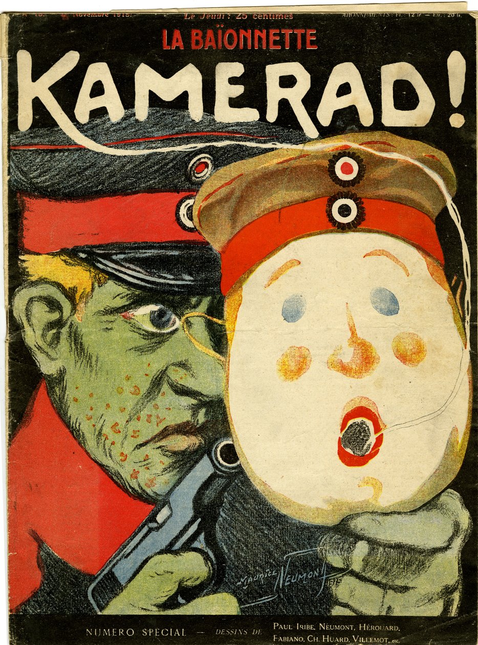 Kamerad!, a "La Baionnette" különkiadásából, 18. szám, 1915. november 4. alkotó: Maurice Louis Henri Neumont