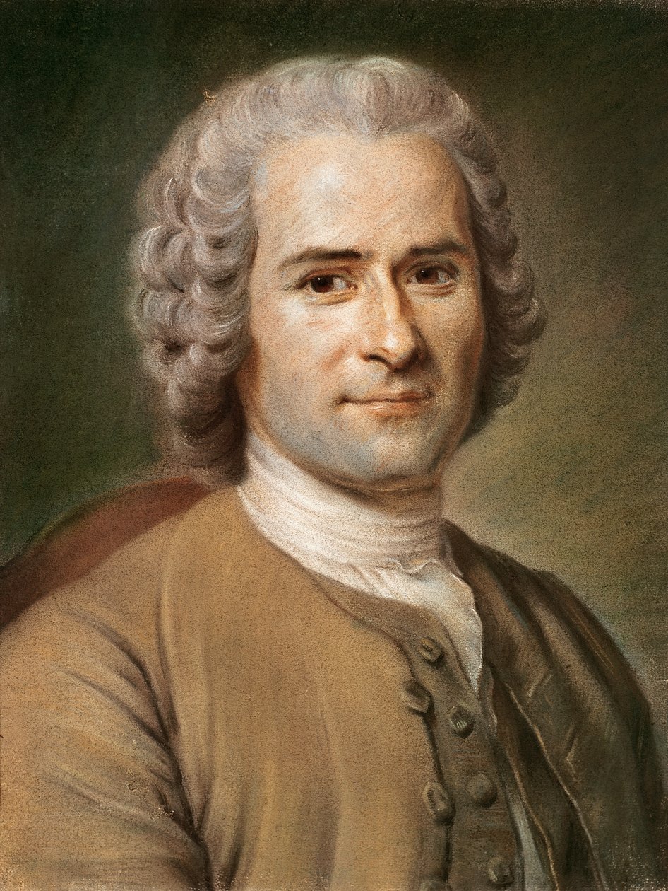 Jean-Jacques Rousseau (1712-78) 1753 után (pasztell papíron) alkotó: Maurice Quentin de La Tour