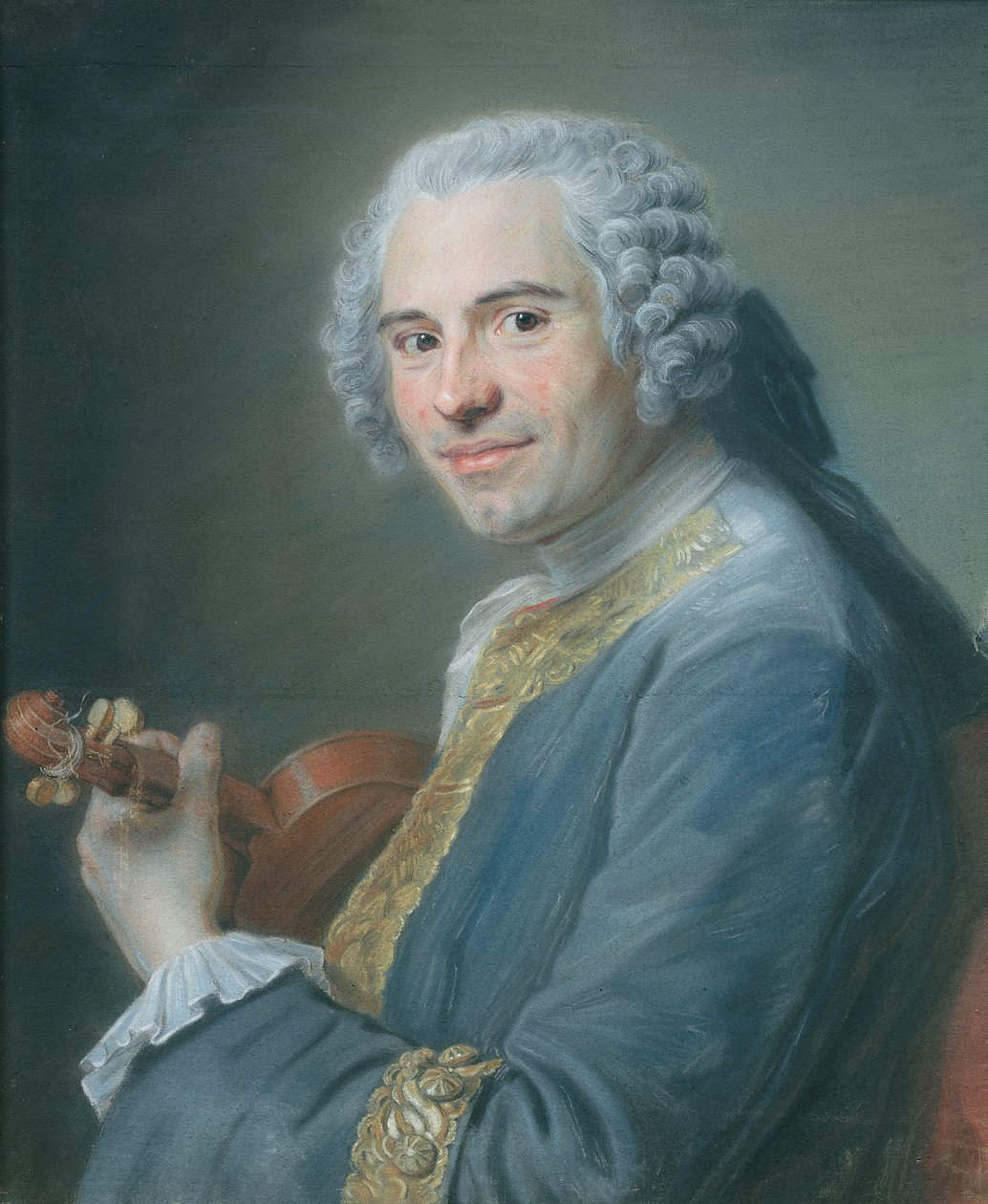 Jean-Joseph Cassanea de Mondonville, 1747 (pasztell) alkotó: Maurice Quentin de La Tour