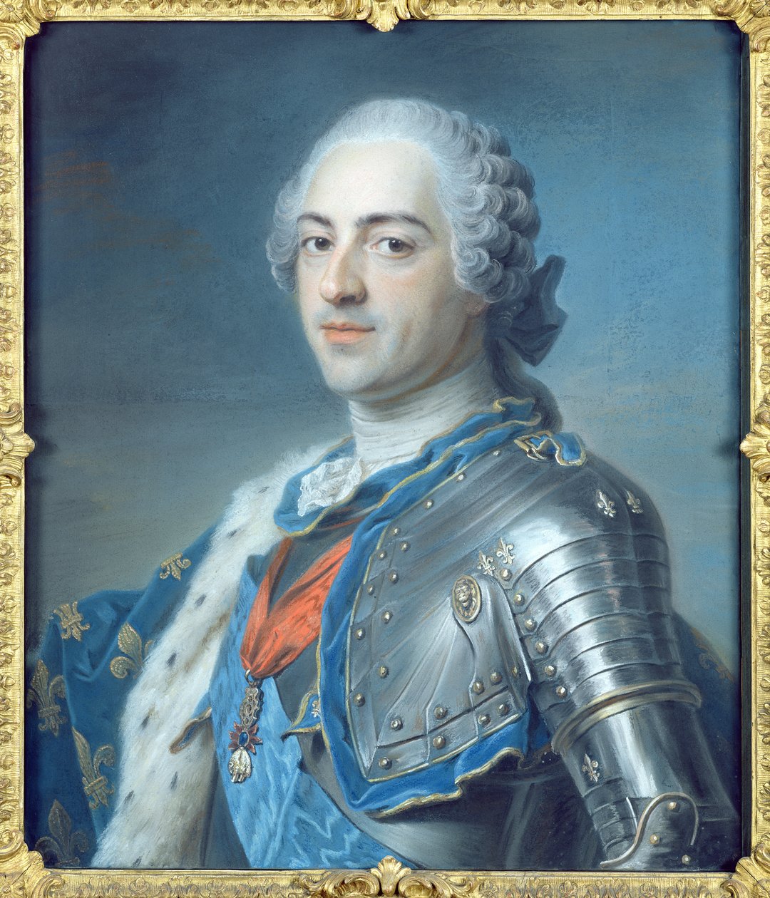 XV. Lajos király (1710-74) portréja 1748 (pasztell) alkotó: Maurice Quentin de La Tour