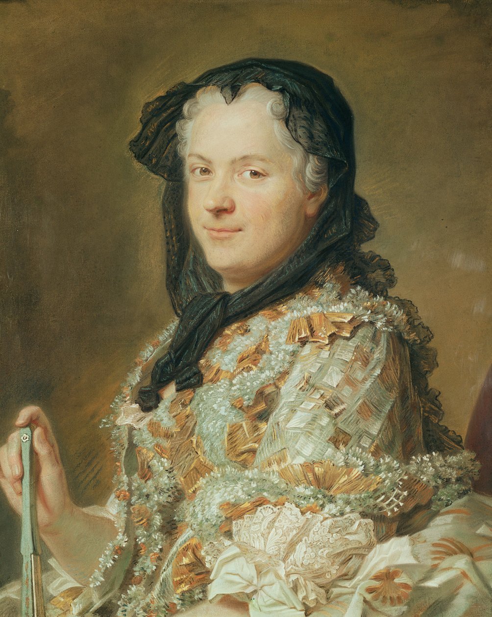 Maria Leszczynska, Franciaország és Navarra királynőjének portréja, 1744-48 (pasztell) alkotó: Maurice Quentin de La Tour