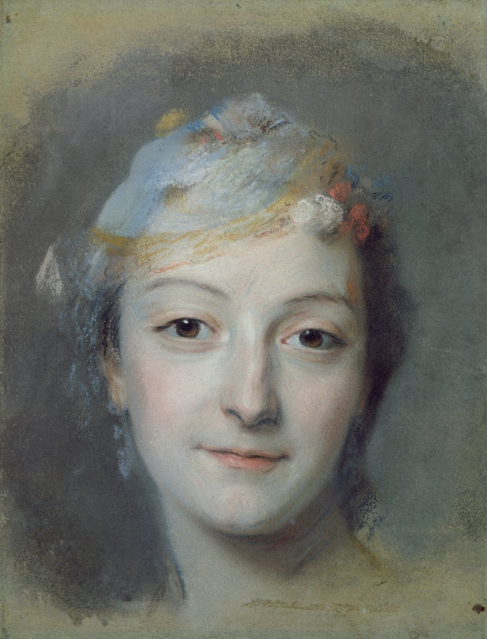 Marie Fel (1713-78) portréja 1757 (pasztell, papíron) alkotó: Maurice Quentin de La Tour