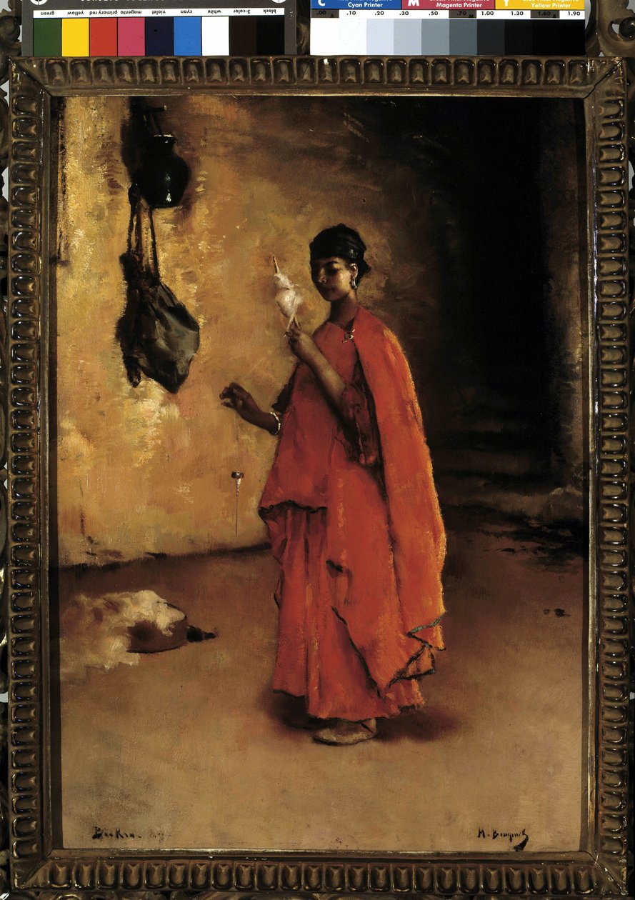 A fonó (Biskra). Algéria (olaj, vászon) alkotó: Maurice Bompard