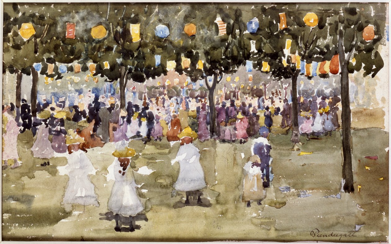 Central Park, New York City, július 4 alkotó: Maurice Brazil Prendergast