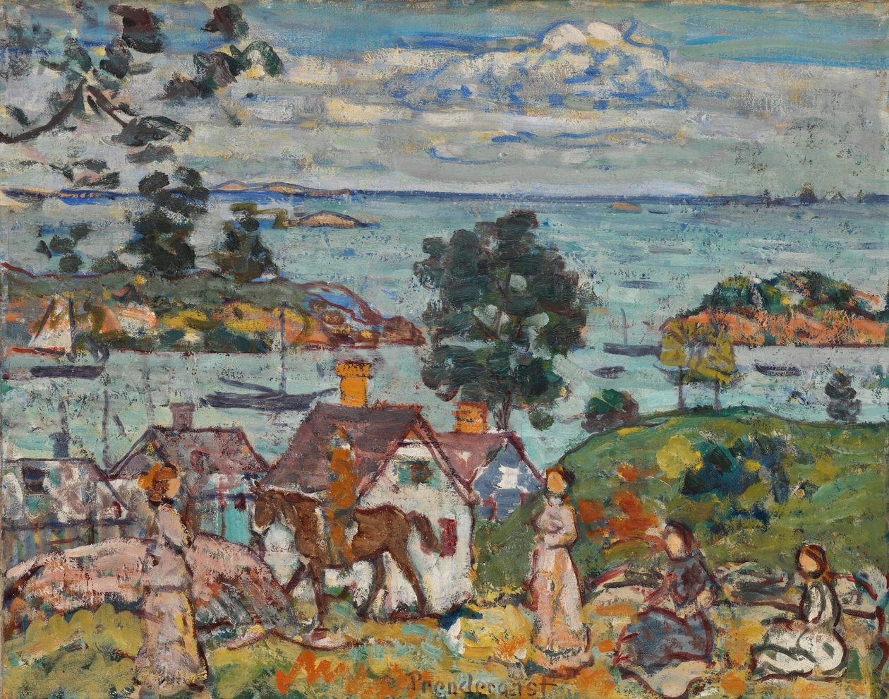 Gloucester kikötője alkotó: Maurice Brazil Prendergast