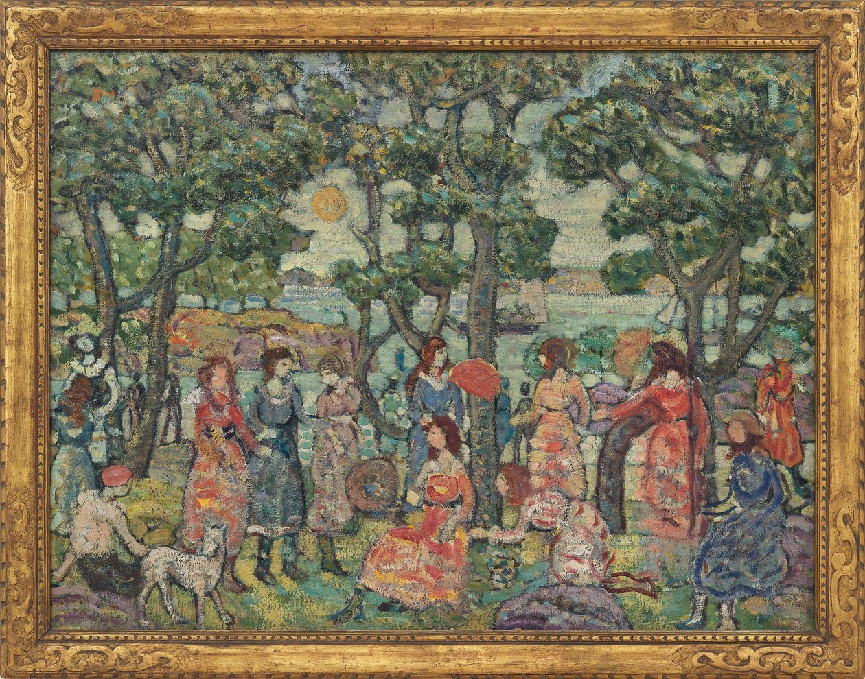 Táj figurákkal, 1921 alkotó: Maurice Brazil Prendergast