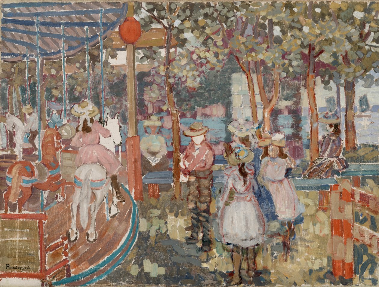 Merry-Go-Round alkotó: Maurice Brazil Prendergast