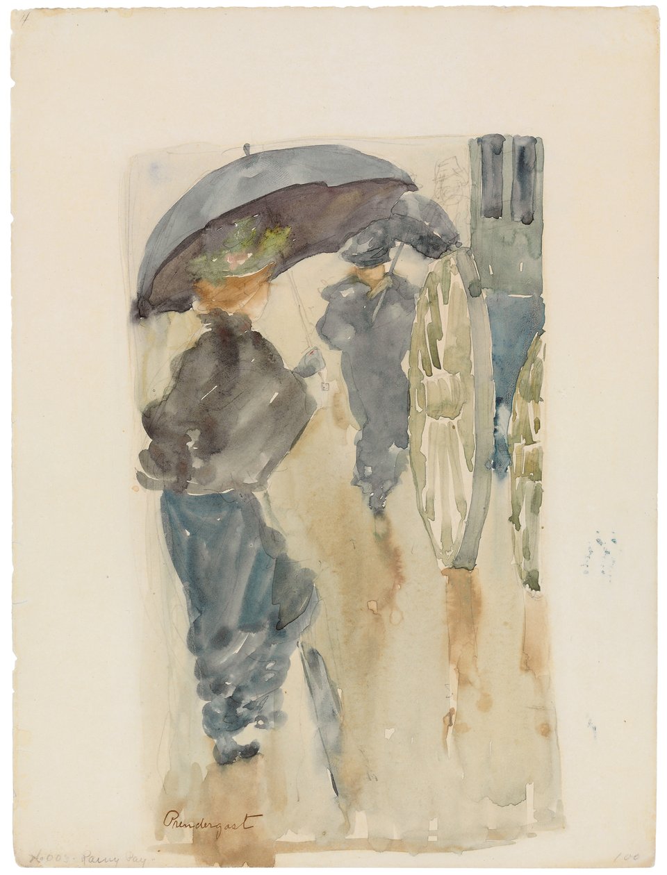 Esős nap, 1893-94 körül alkotó: Maurice Brazil Prendergast