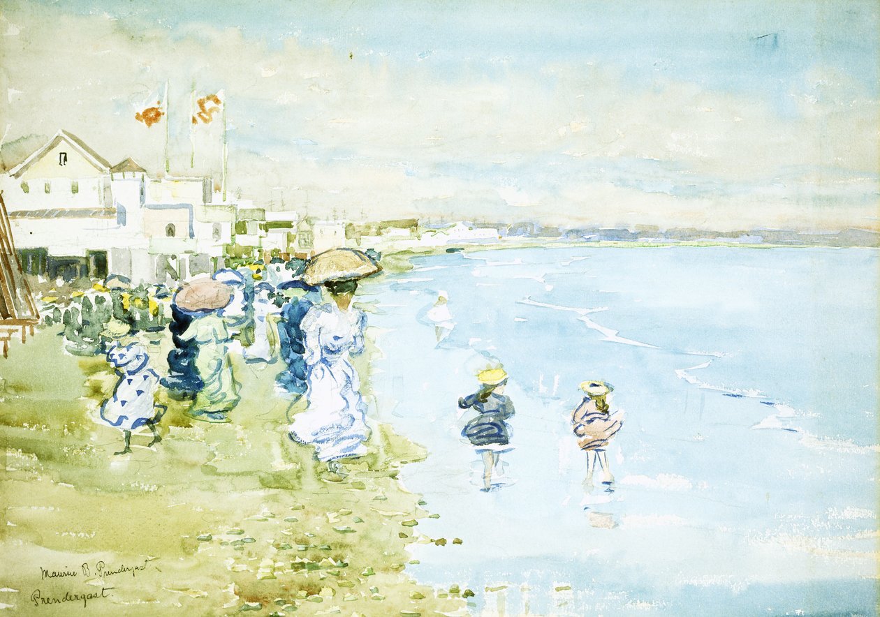 Revere Beach, Boston, alkotó: Maurice Brazil Prendergast