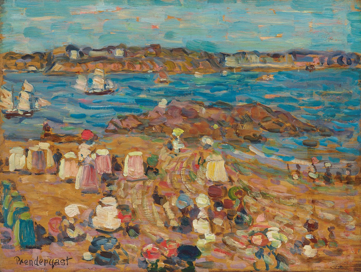 Study of Malo: The Border of the Sea, 1907 körül alkotó: Maurice Brazil Prendergast