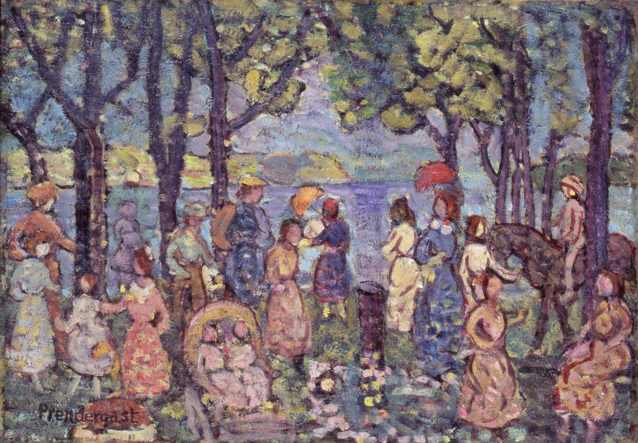 Nyár, New England, 1912. alkotó: Maurice Brazil Prendergast