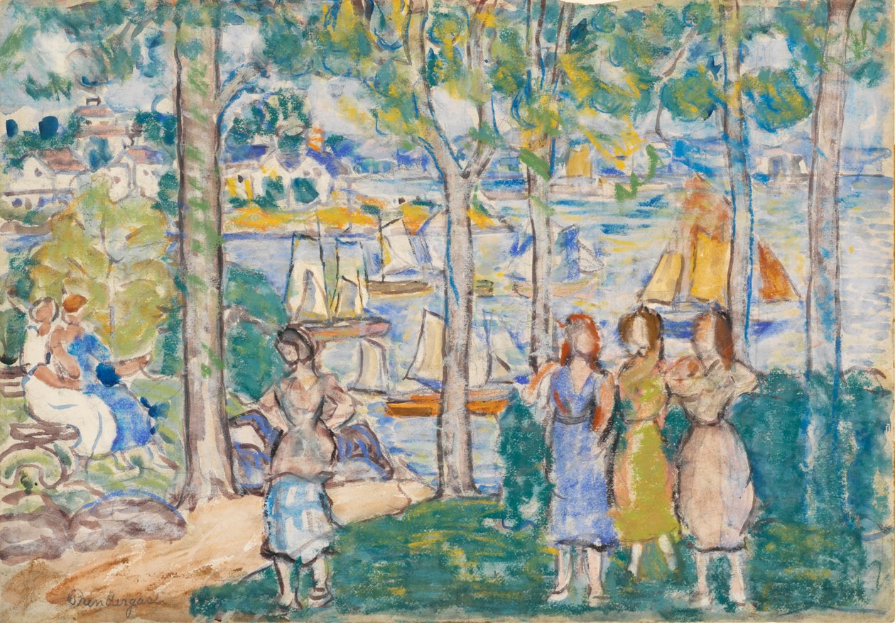 Fák, házak, emberek alkotó: Maurice Brazil Prendergast