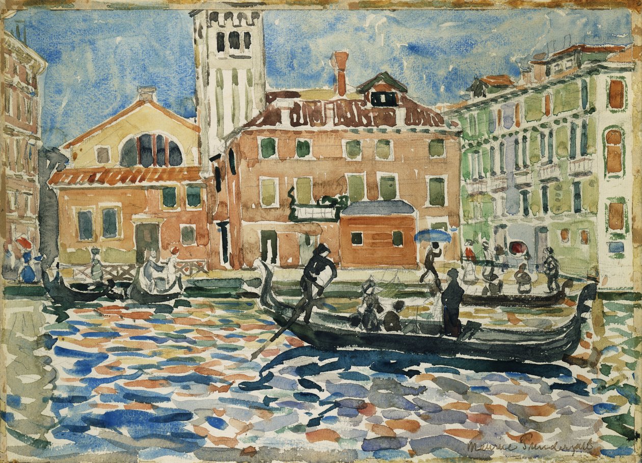 Velence, 1909 körül alkotó: Maurice Brazil Prendergast