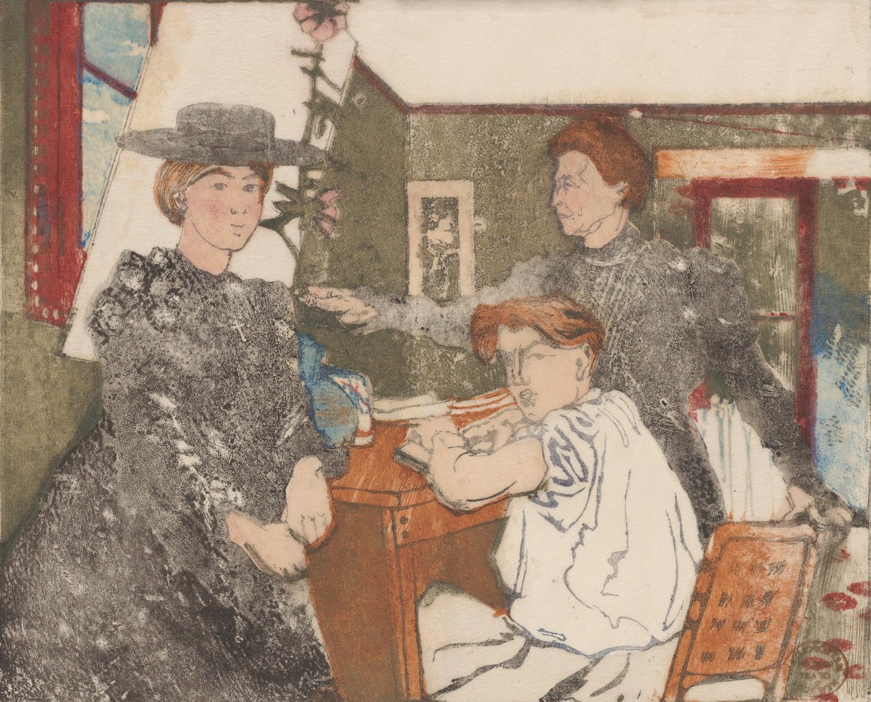 A metsző családja, 1898. alkotó: Maurice Delcourt