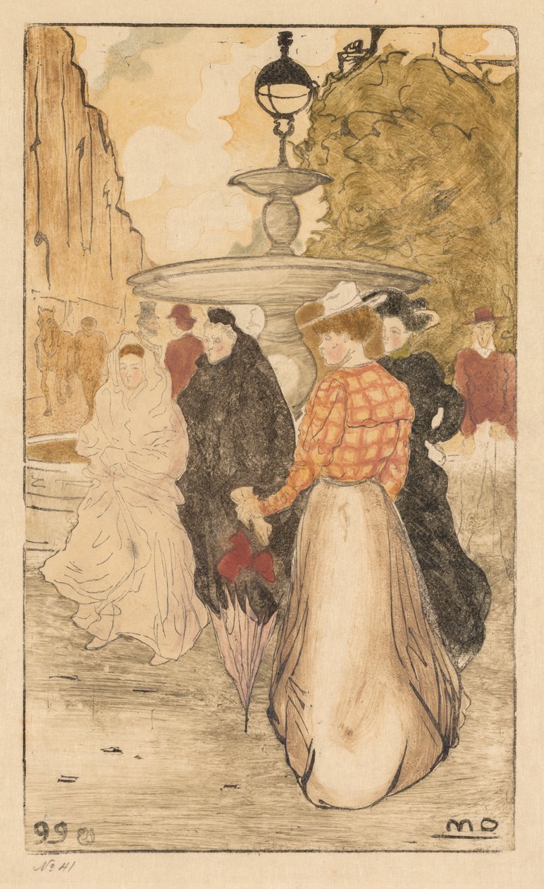 Szent György tér, 1899. alkotó: Maurice Delcourt
