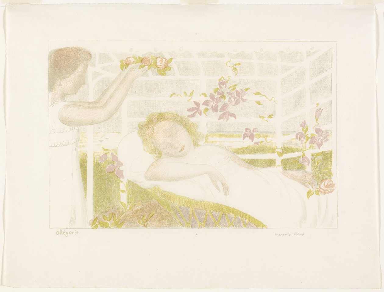 Allegória, egy tányér a Love-tól alkotó: Maurice Denis