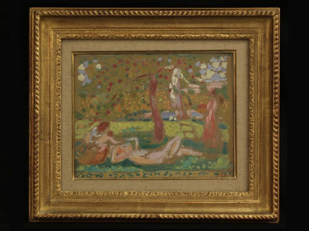 Őszi bukóliák vagy az almafa alatt alkotó: Maurice Denis