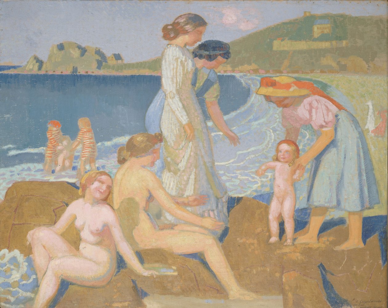 Fürdőzők Perros Guirecben alkotó: Maurice Denis