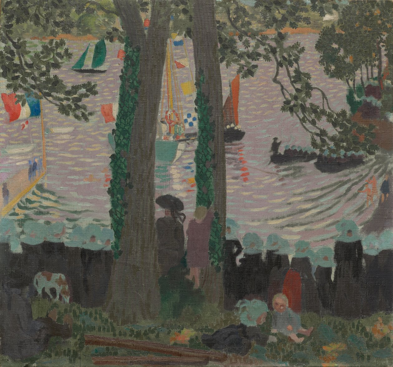 Egy jacht megáldása a Belon-folyón alkotó: Maurice Denis