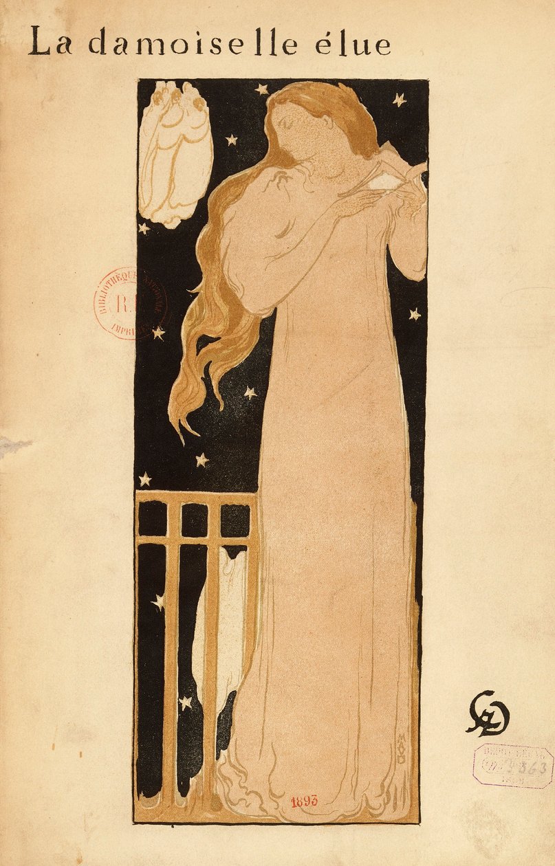 Claude-Achille Debussy (1862-1918), A kiválasztott lány alkotó: Maurice Denis