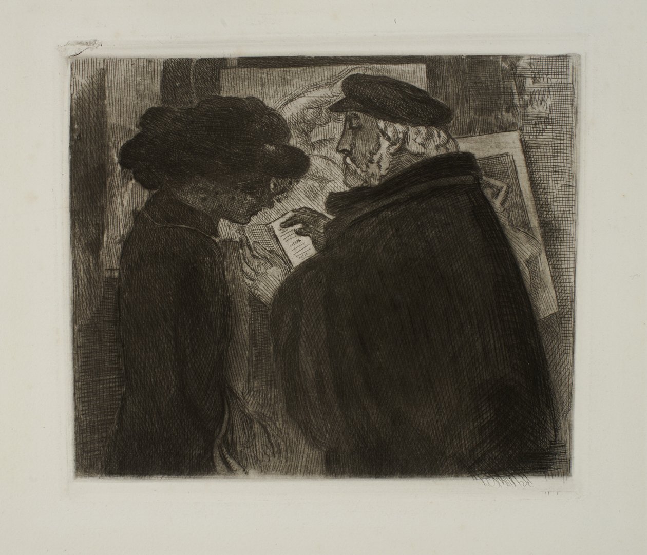 Degas és modellje alkotó: Maurice Denis