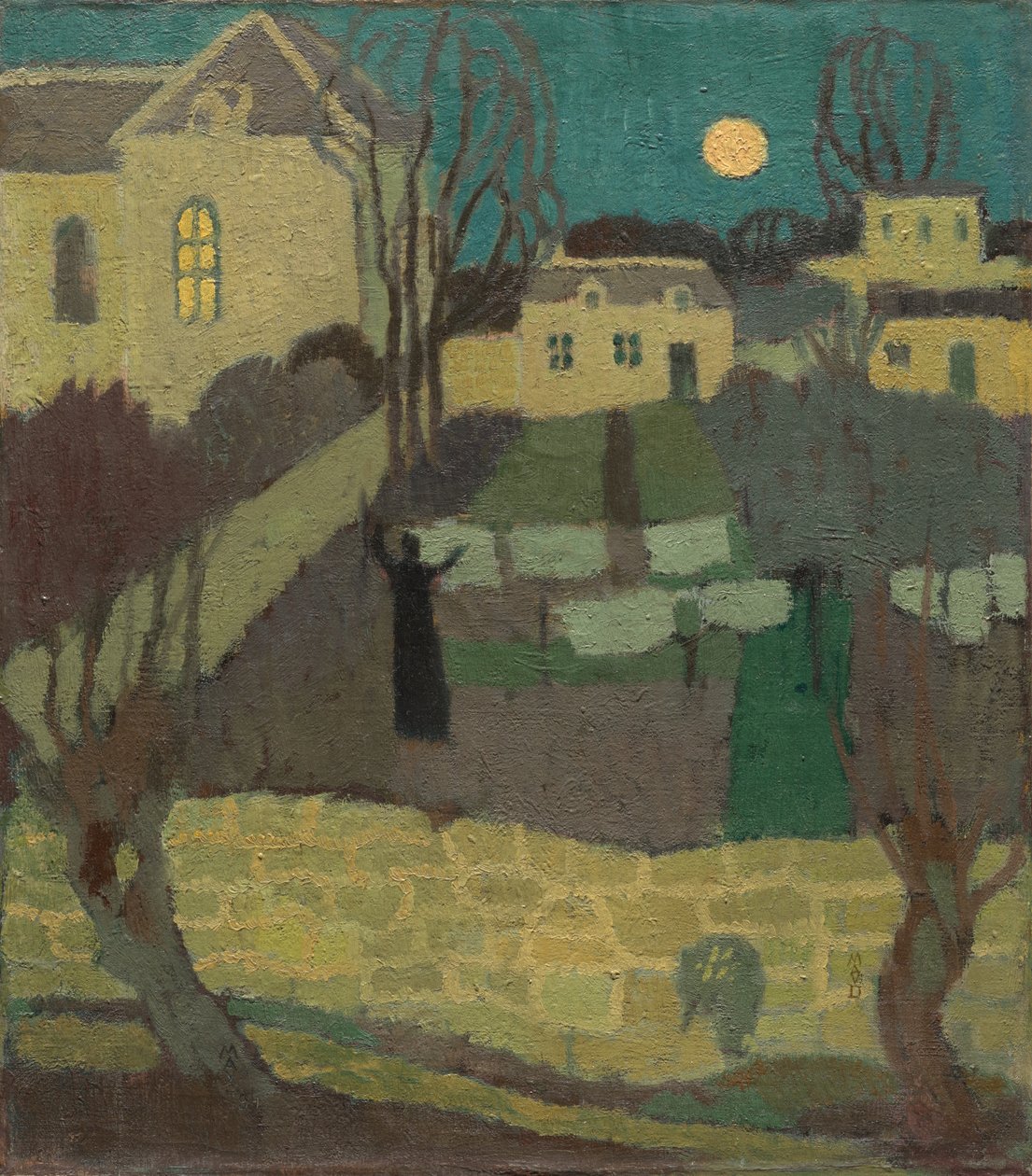 A fehérnemű szárítása, avagy holdkelte a kolostornál alkotó: Maurice Denis