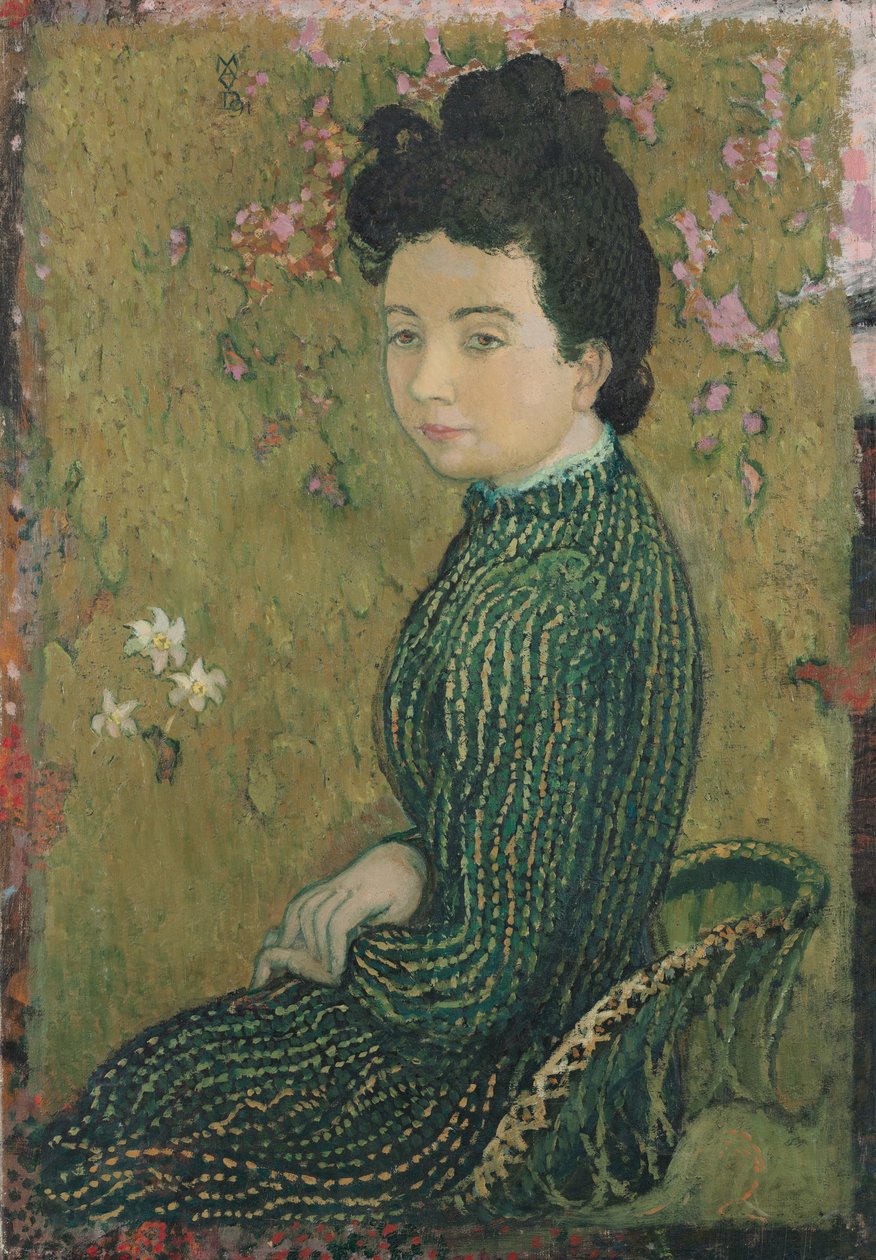 Eva Meurier zöld ruhában, 1891 alkotó: Maurice Denis