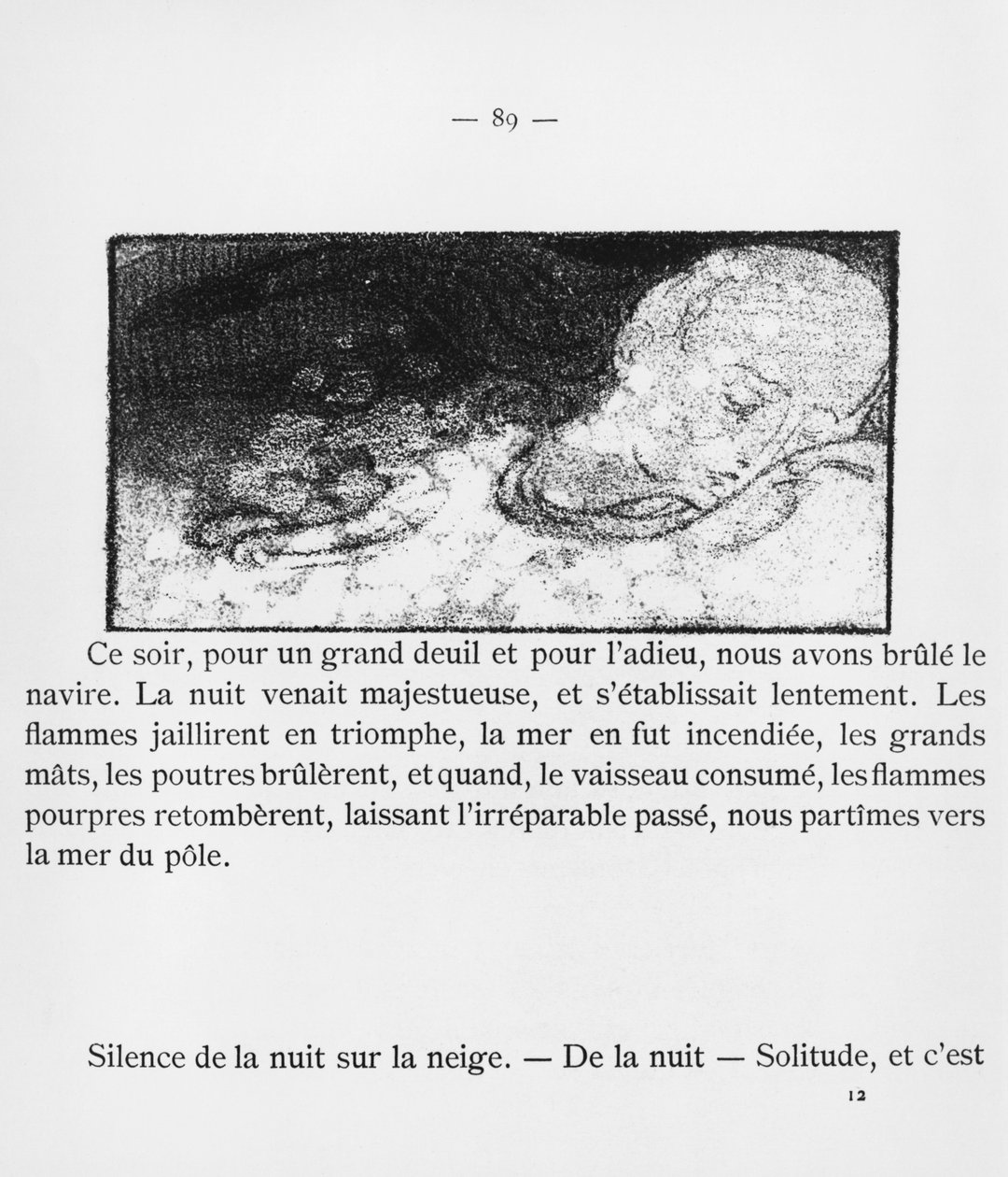 Illusztráció Andre Gide (1869-1951) „Le Voyage d