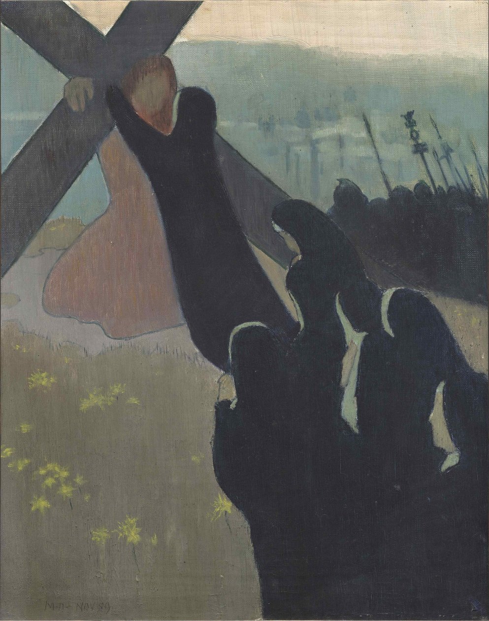 Kálvária vagy felemelkedés a kálváriára, 1889. alkotó: Maurice Denis