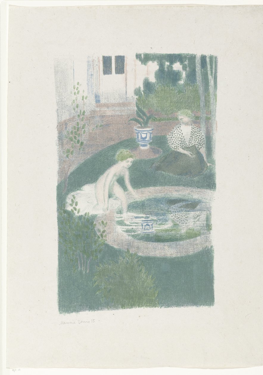 A tükörkép a szökőkútban alkotó: Maurice Denis