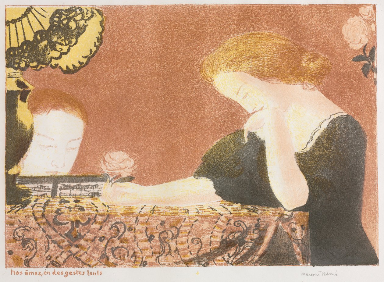 Szerelem: Lelkünk, enyhe gesztusokban, 1892-1898, 1911-ben megjelent. alkotó: Maurice Denis