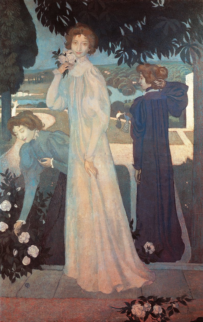Mademoiselle Yvonne Lerolle három szempontból alkotó: Maurice Denis
