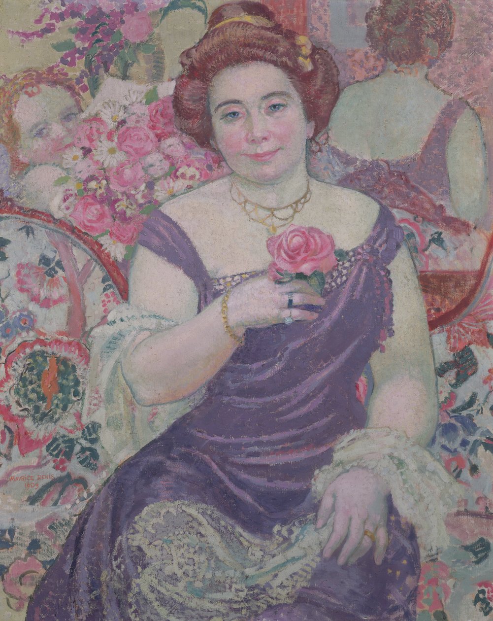 Marthe rózsával, 1909 alkotó: Maurice Denis