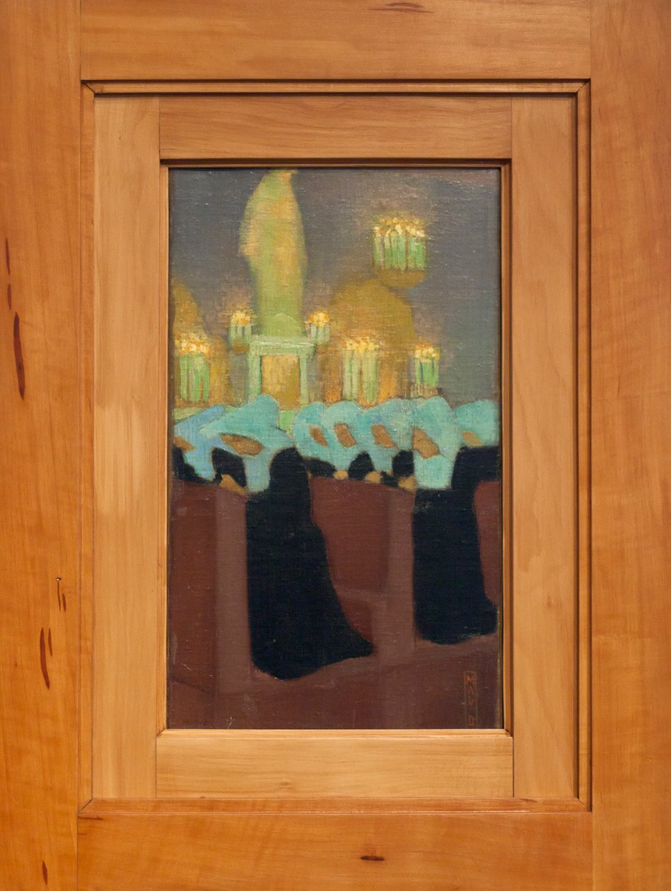 Reggeli szentmise (apácák imádkozva) alkotó: Maurice Denis