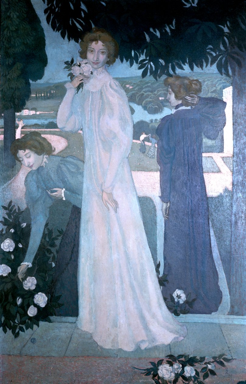 Yvonne Lerolle portréja, 1897 alkotó: Maurice Denis