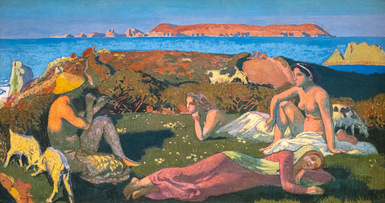 A zöld strand. Perros-Guirec alkotó: Maurice Denis