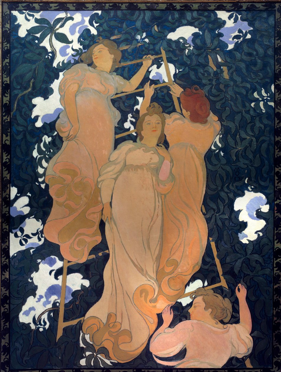A Skála a lombban vászon kartonra ragasztott mennyezethez alkotó: Maurice Denis