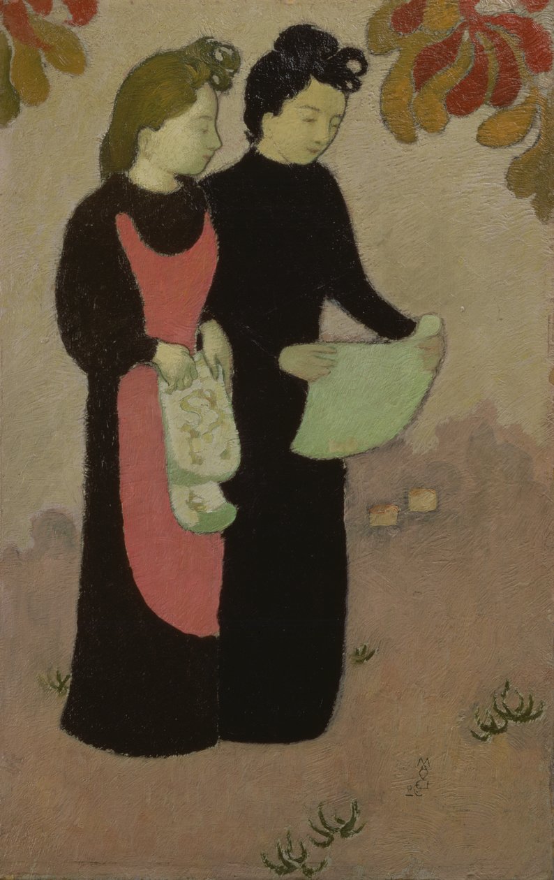 A két nővér, 1892 (panel) alkotó: Maurice Denis