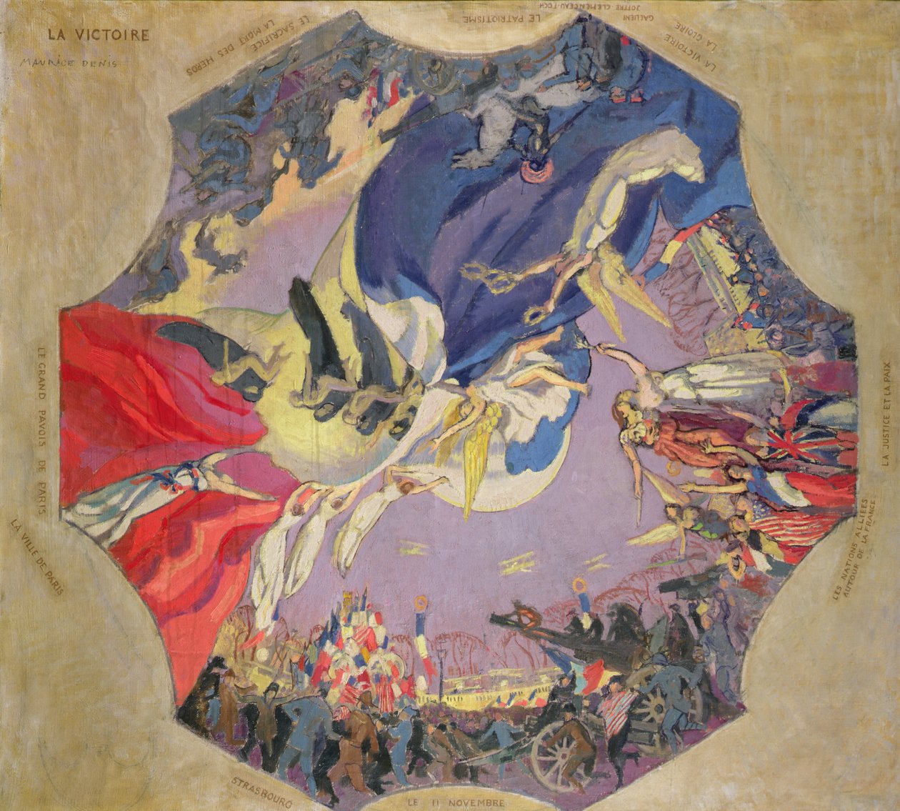 Az 1918-as győzelem (olaj, vászon) alkotó: Maurice Denis