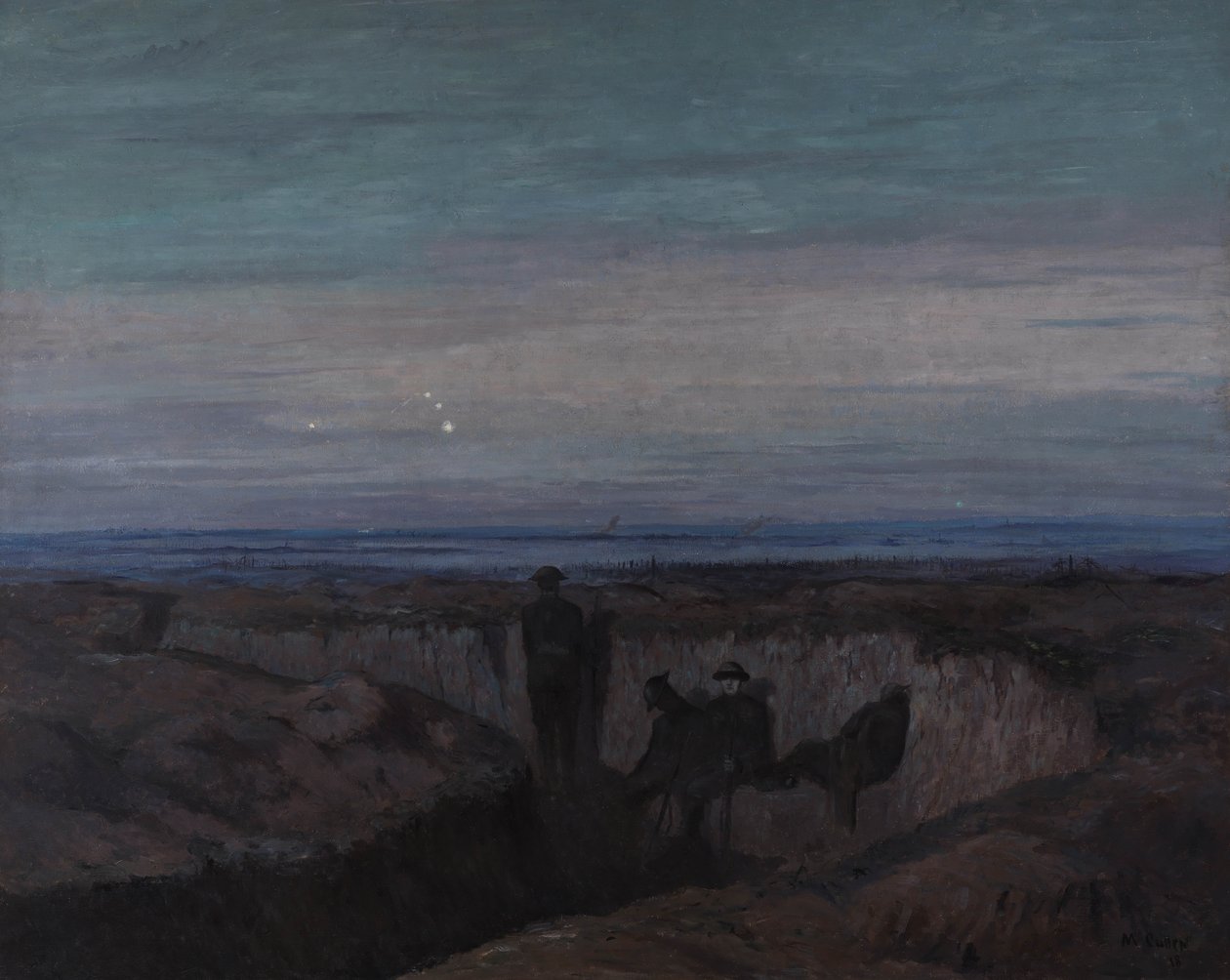 Hajnal az Ouse-árokban, 1918 alkotó: Maurice Galbraith Cullen