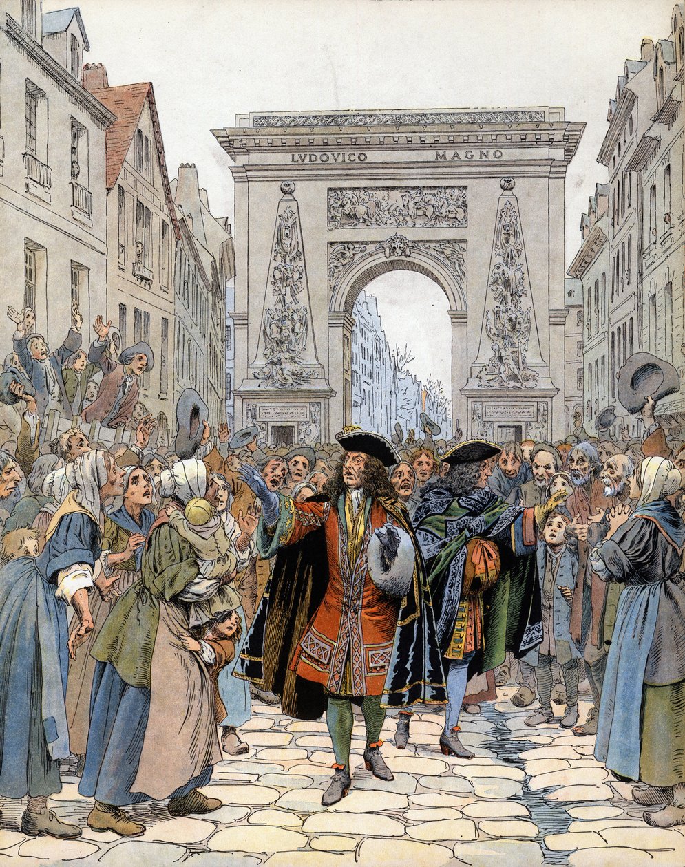 A párizsi Porte Saint-Denisben (Saint Denis) Boufflers marsallja (Louis Francois de Boufflers) alkotó: Maurice Leloir