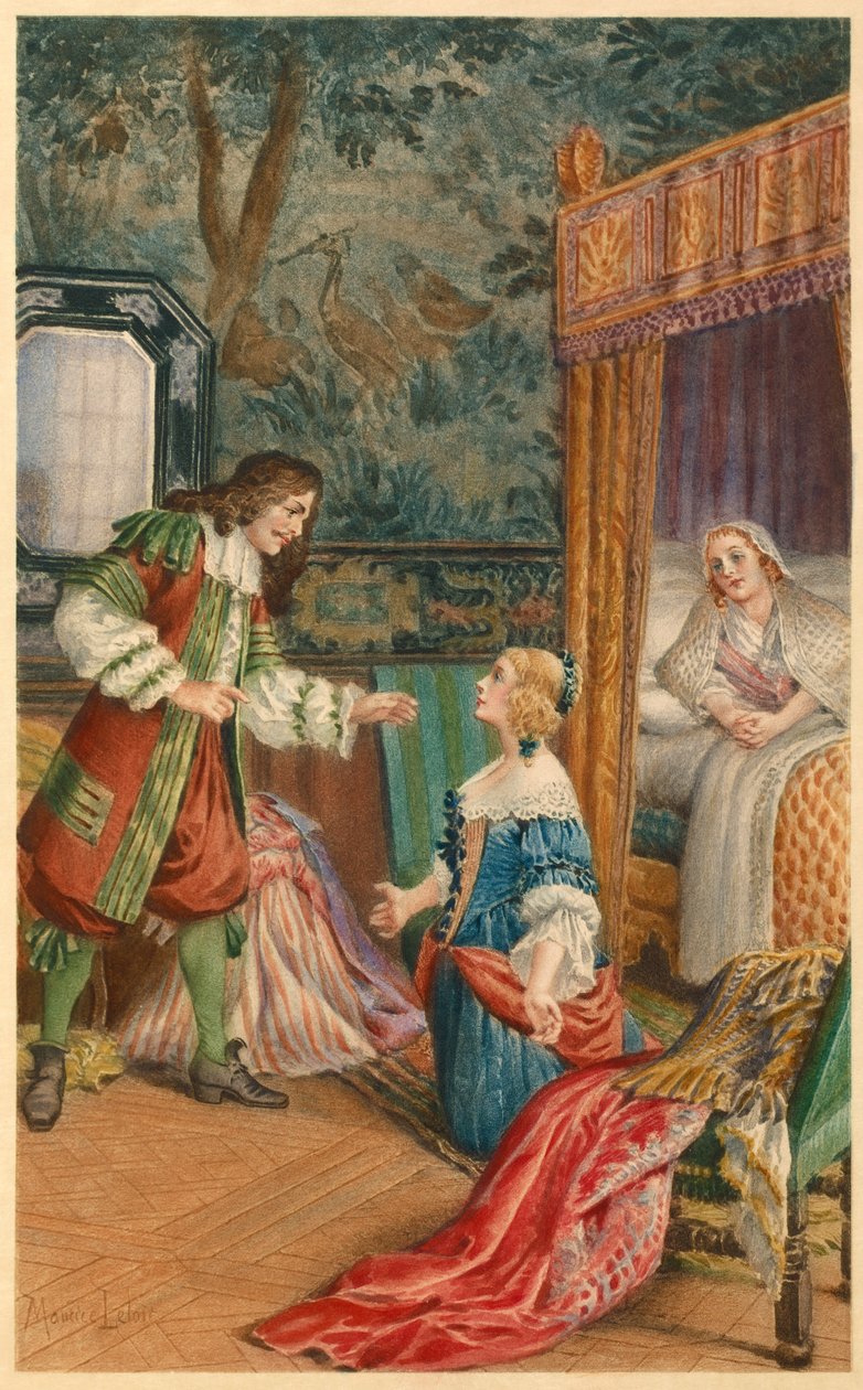 Armande és Moliere vitája (illusztráció) alkotó: Maurice Leloir
