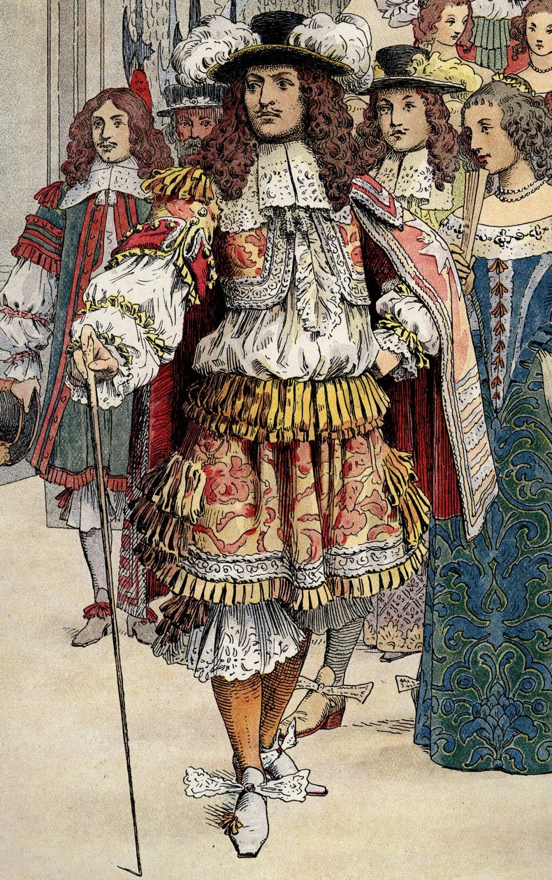XIV. Lajos francia király Vaux Le Vicomte kastélyában alkotó: Maurice Leloir
