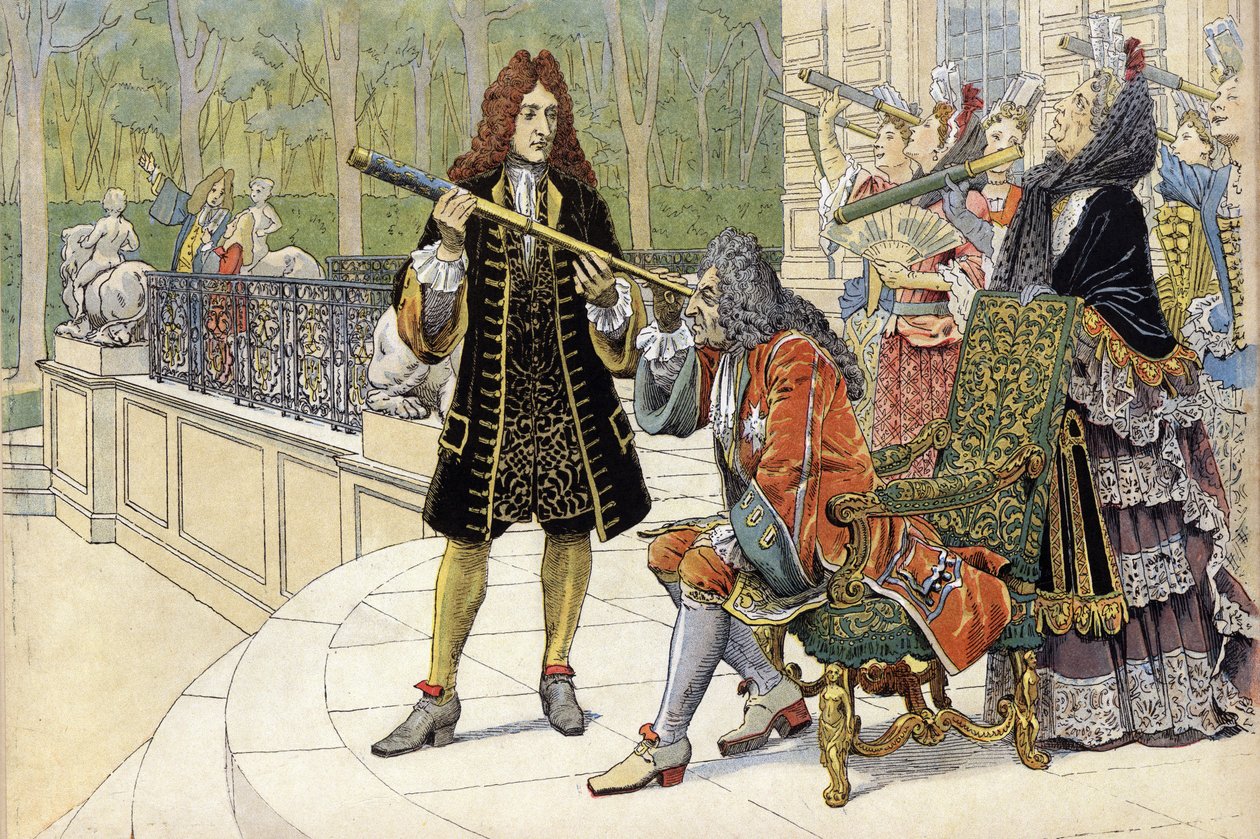 Segítség: Jacques Cassini II. Cassini (1677-1756) XIV. Lajos dit le King Soleil (King Soleil vagy Nagy Lajos alkotó: Maurice Leloir