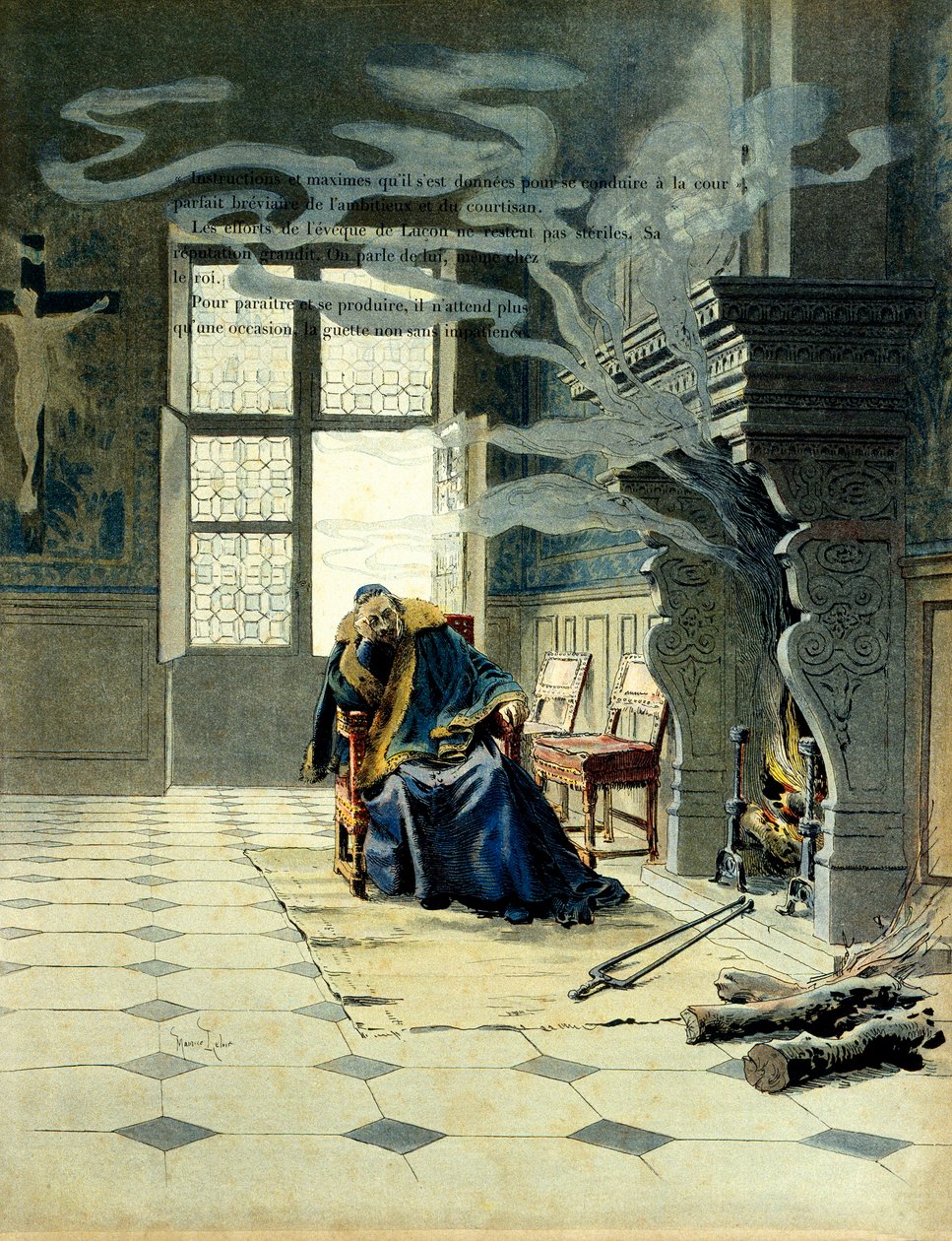 Franciaország története: Lucon előestéjén Richelieu bíboros lett (Armand Jean du Plessis alkotó: Maurice Leloir